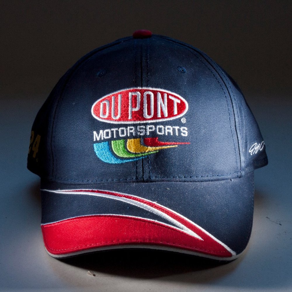NASCAR Hat Men OS Blue Dupont Motorsports Racing Cap